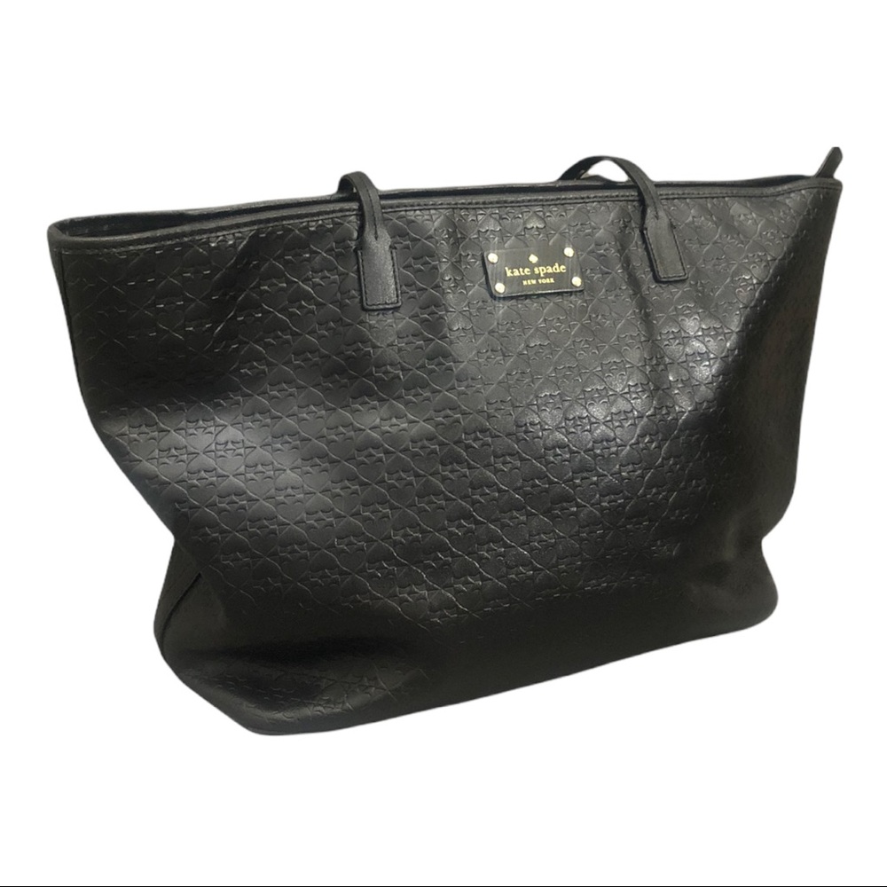 Kate Spade New York Penn Place Embossed Back Leather Spade Large Tote